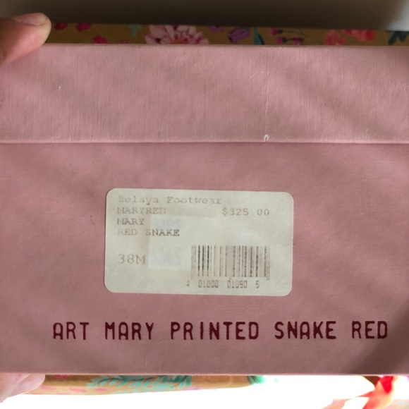 NIB Eileen Shields Authentic Red Snake pump. - Picture 5 of 7